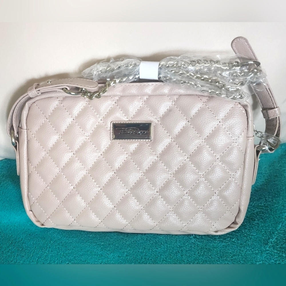 Bella Russo Beige Chain Strap Shoulder Crossbody Purse NWOT